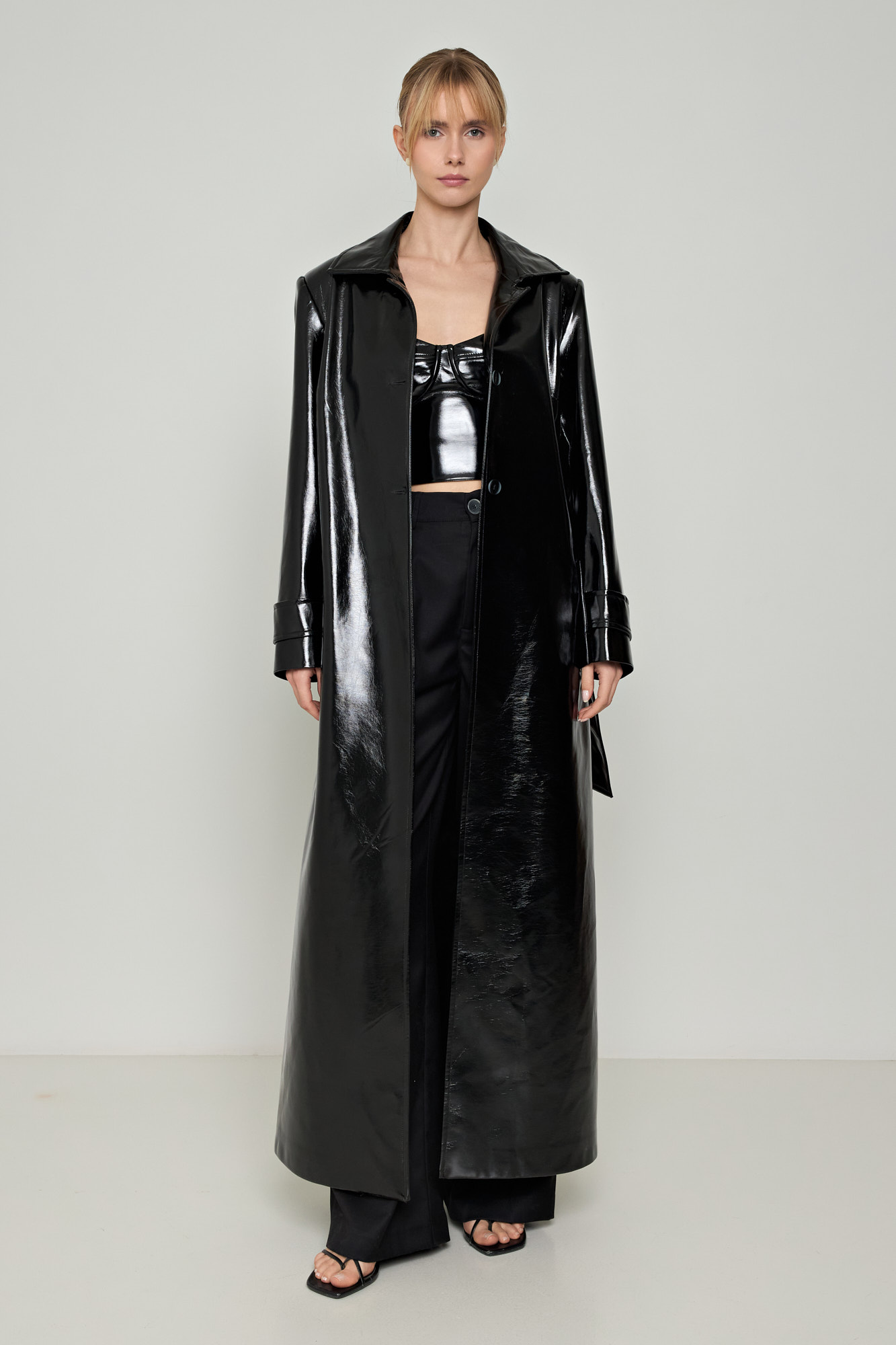 Picture of Croco trench coat with belt