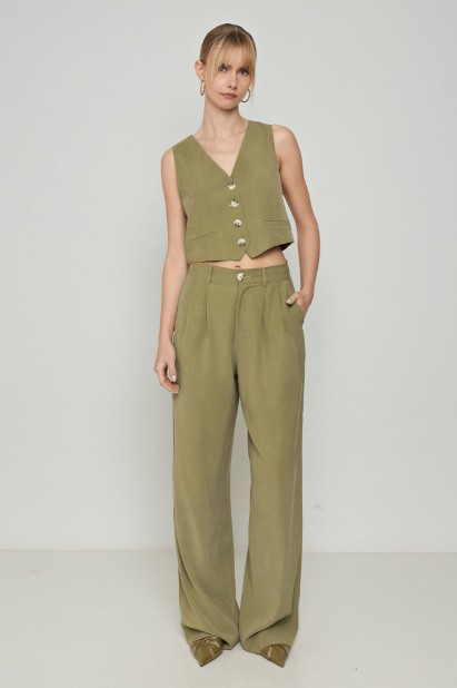Picture of Loose-fitting fabric trousers