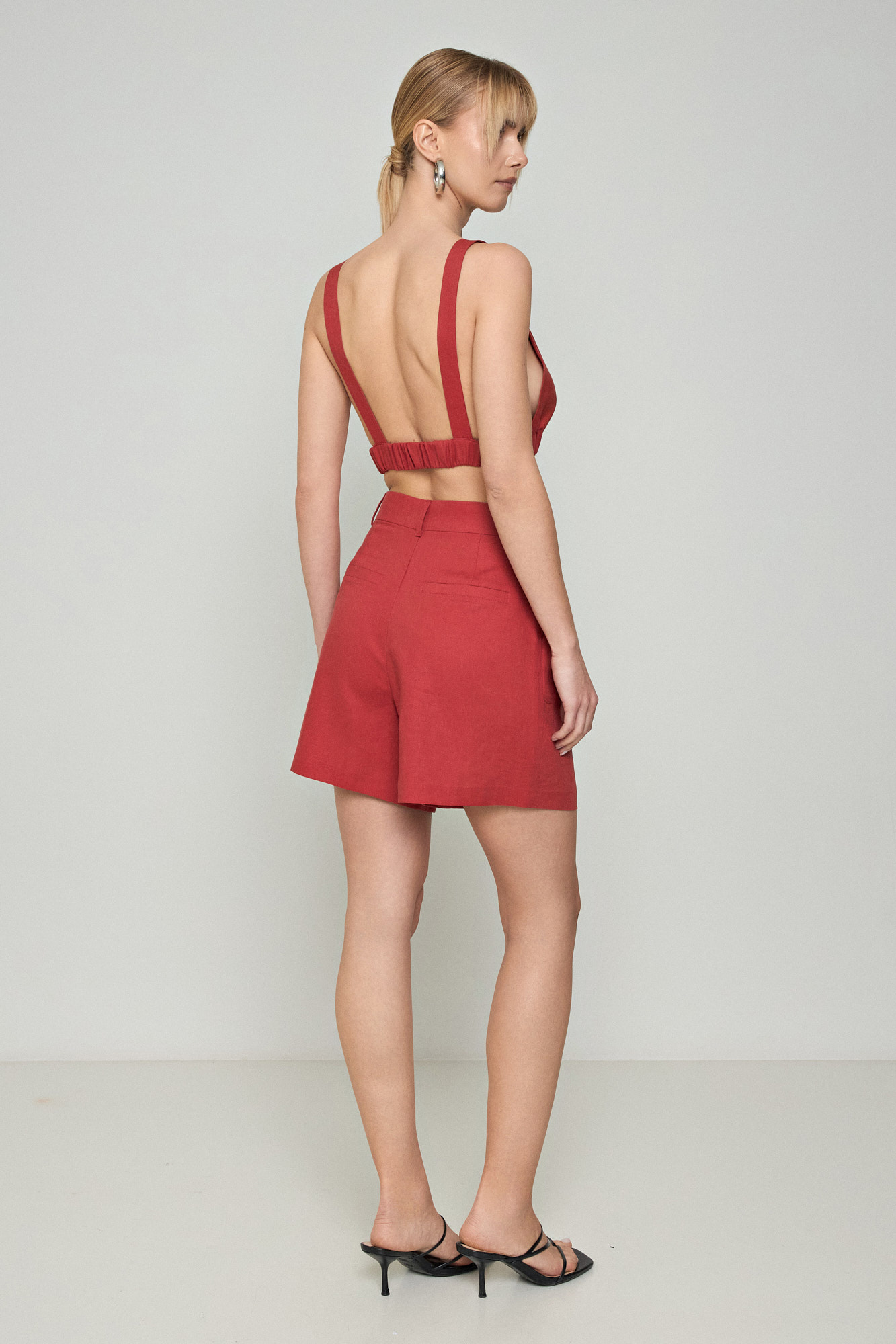 Picture of Crop top linen with elastic