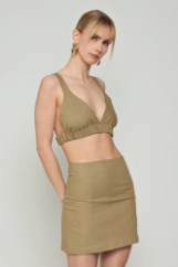 Picture of Crop top linen with elastic