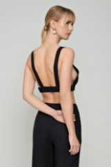 Picture of Crop top linen with elastic