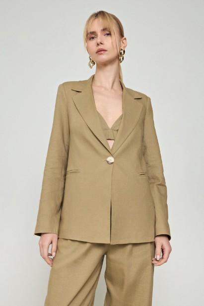 Picture of Slim-waisted linen jacket