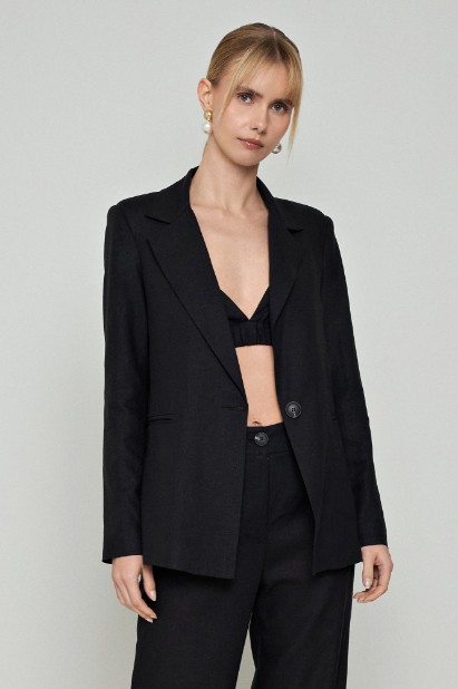 Picture of Slim-waisted linen jacket