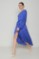 Picture of Printed wrap satin dress