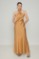 Picture of Printed maxi halter satin dress