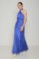 Picture of Printed maxi halter satin dress
