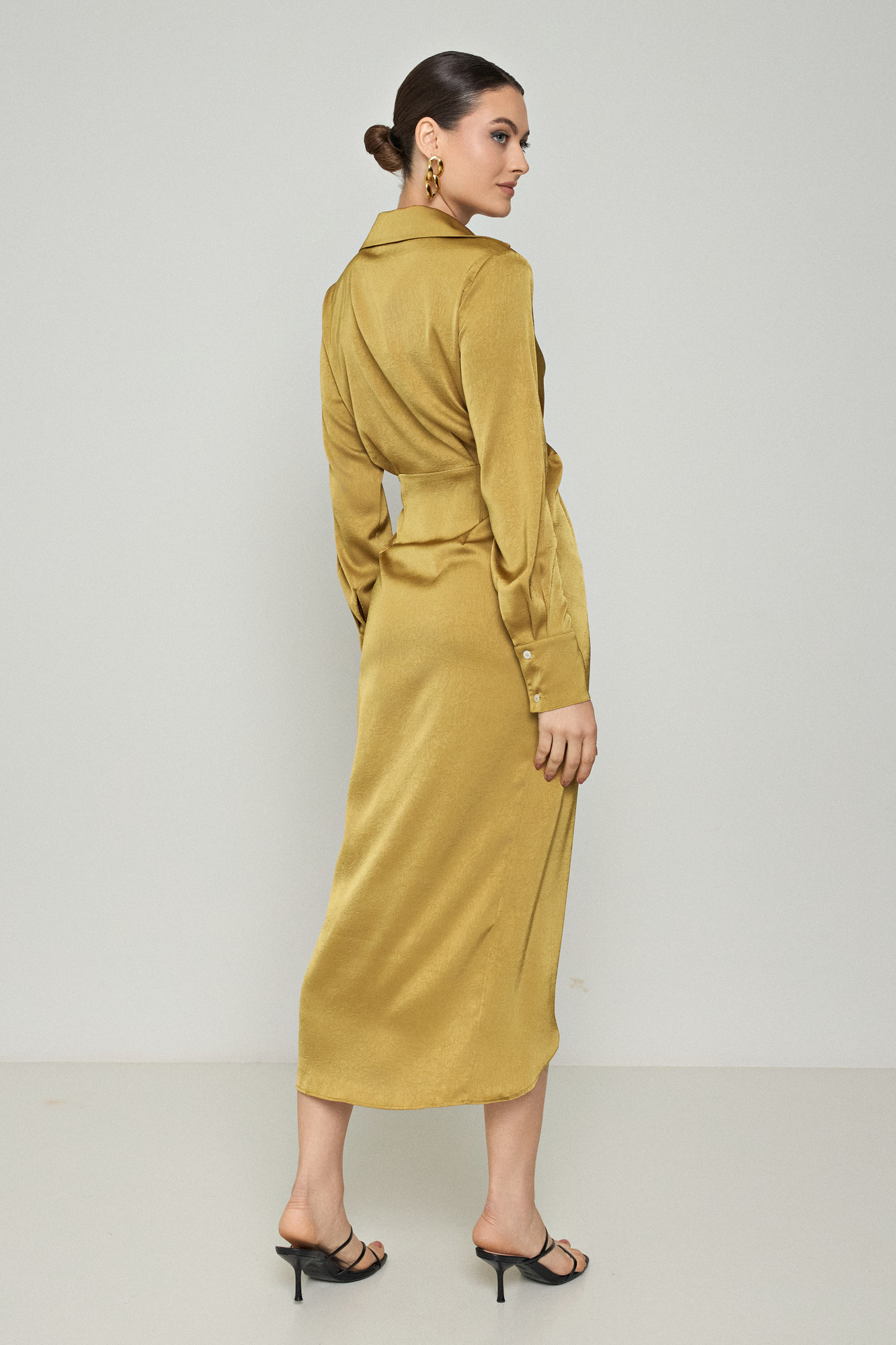 Picture of Printed satin dress