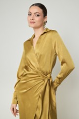 Picture of Printed satin dress