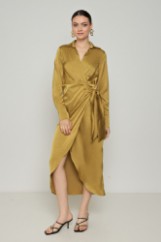 Picture of Printed satin dress