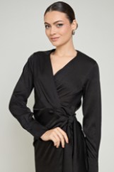 Picture of Printed satin dress
