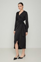 Picture of Printed satin dress