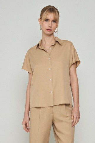 Εικόνα της Πουκάμισο κοντομάνικο Lyocell Eco