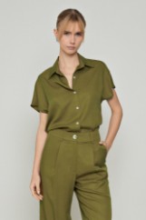 Εικόνα της Πουκάμισο κοντομάνικο Lyocell Eco