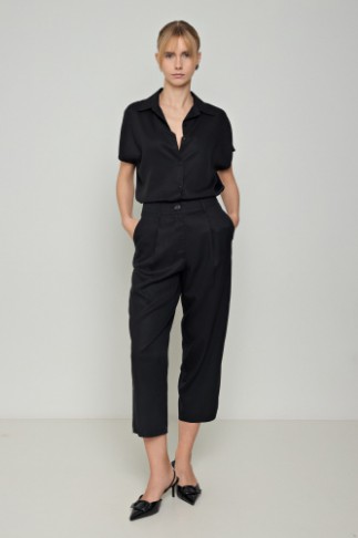 Εικόνα της Παντελόνι Lyocell Eco buggy με πιέτες