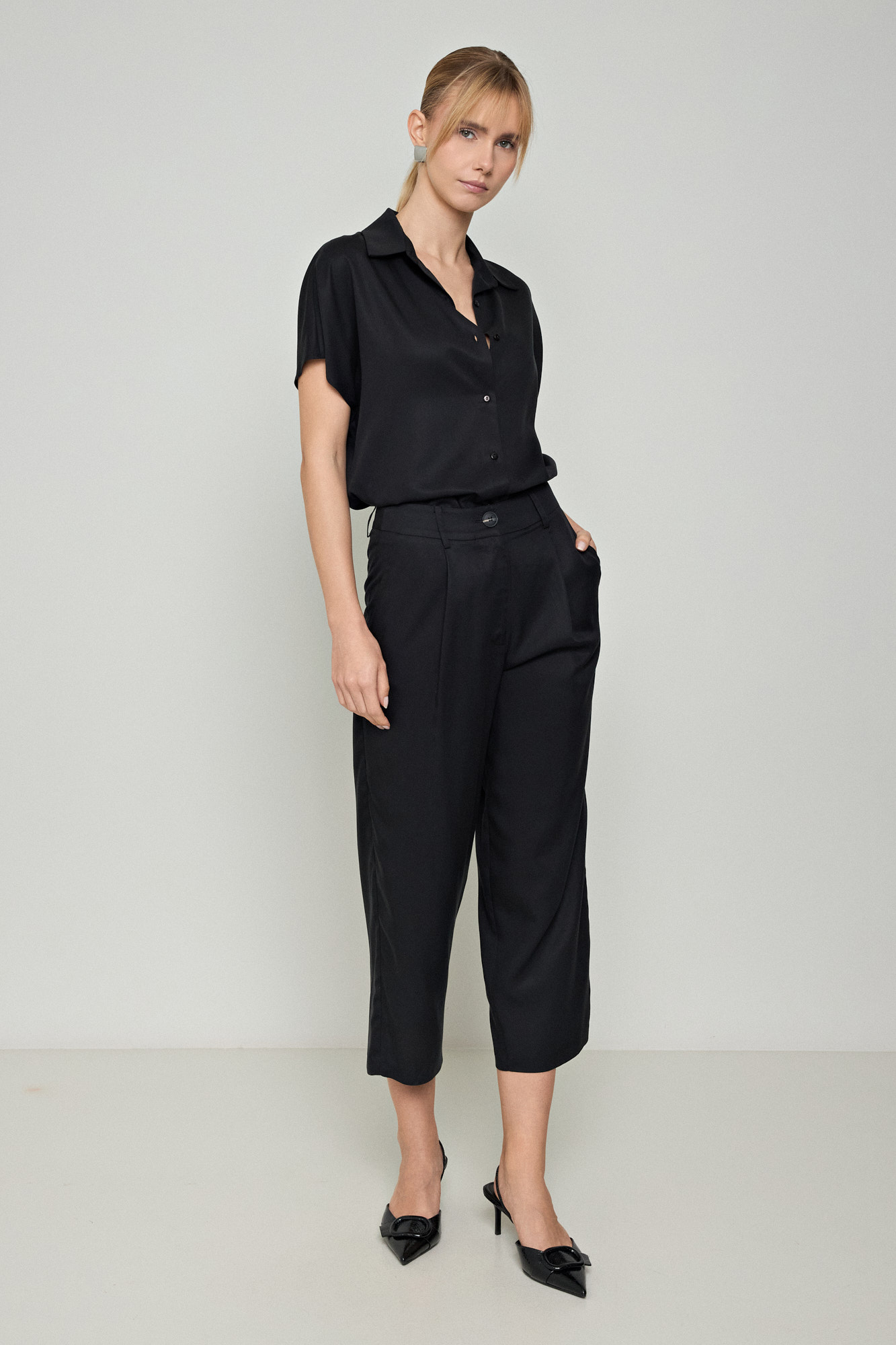 Picture of Lyocell Eco buggy pants with pleats
