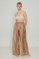 Picture of Wide leg Lyocell Eco trousers with transparency