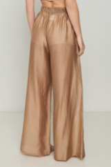 Εικόνα της Παντελόνα wide leg Lyocell Eco με διαφάνεια