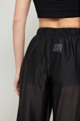 Picture of Wide leg Lyocell Eco trousers with transparency