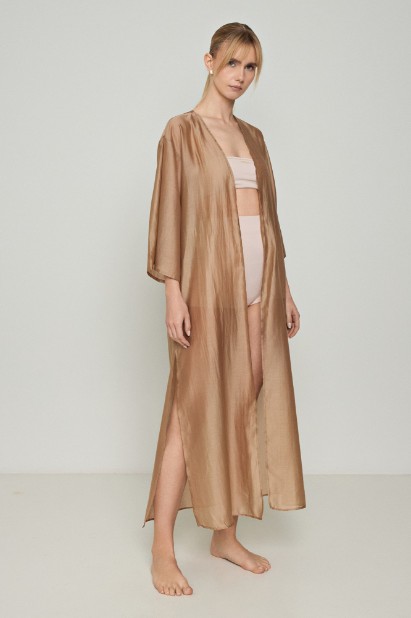 Picture of See-through Lyocell Eco maxi kimono