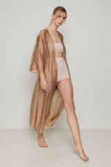 Picture of See-through Lyocell Eco maxi kimono