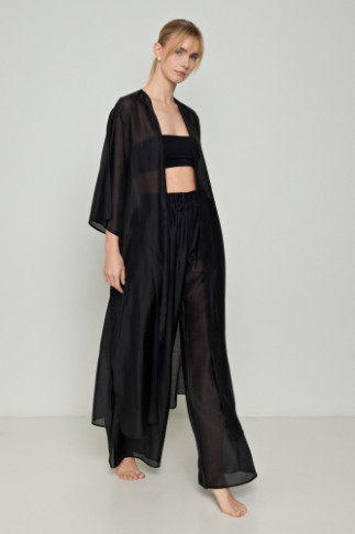 Εικόνα της Κιμονό μάξι με διαφάνεια Lyocell Eco