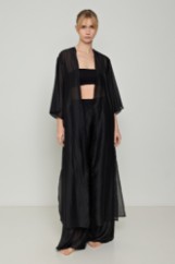 Picture of See-through Lyocell Eco maxi kimono