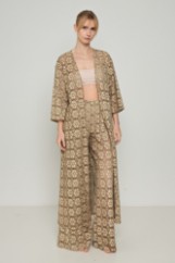 Picture of See-through lace maxi kimono
