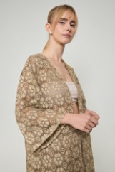 Picture of See-through lace maxi kimono