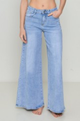 Εικόνα της Τζιν παντελόνα wide leg