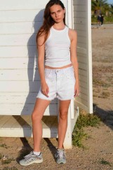 Picture of Denim shorts with rhinestones