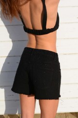 Picture of Denim shorts with rhinestones