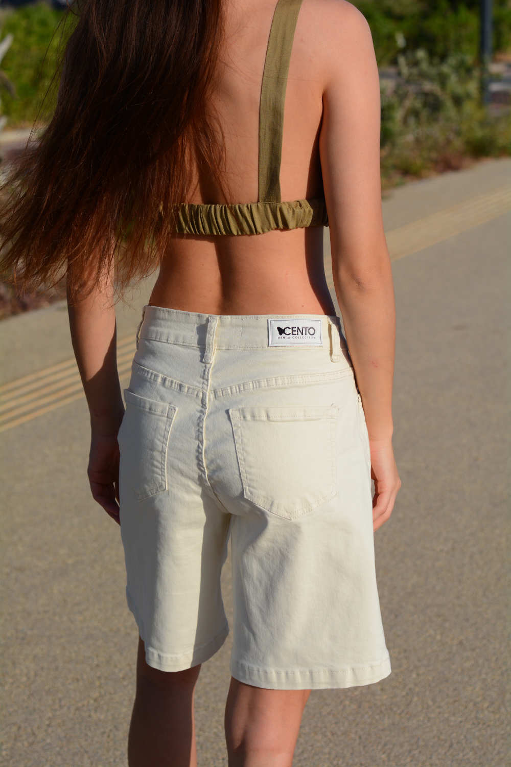 Εικόνα της Τζιν βερμούδα highwaist