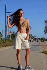 Εικόνα της Τζιν βερμούδα highwaist
