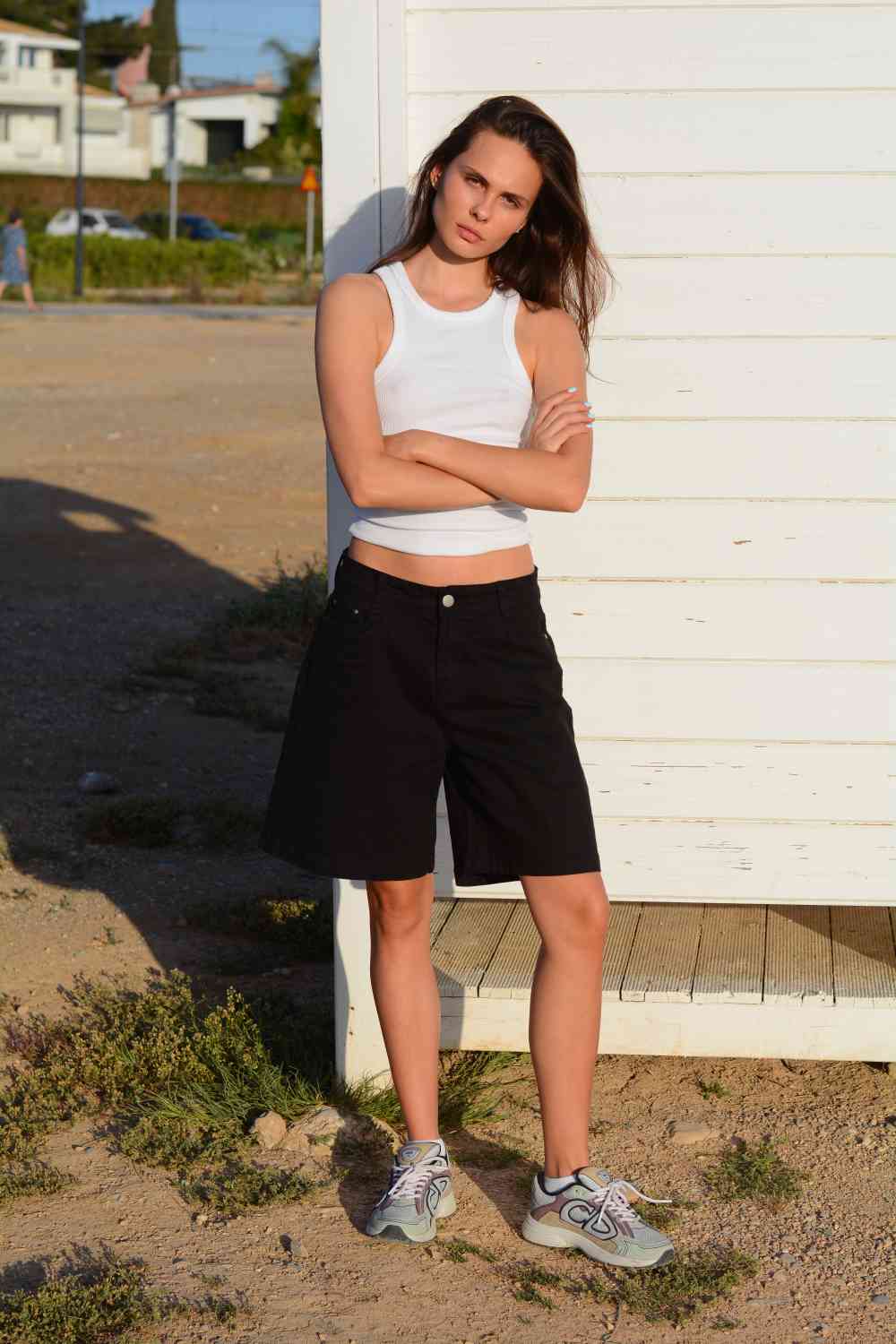 Εικόνα της Τζιν βερμούδα highwaist