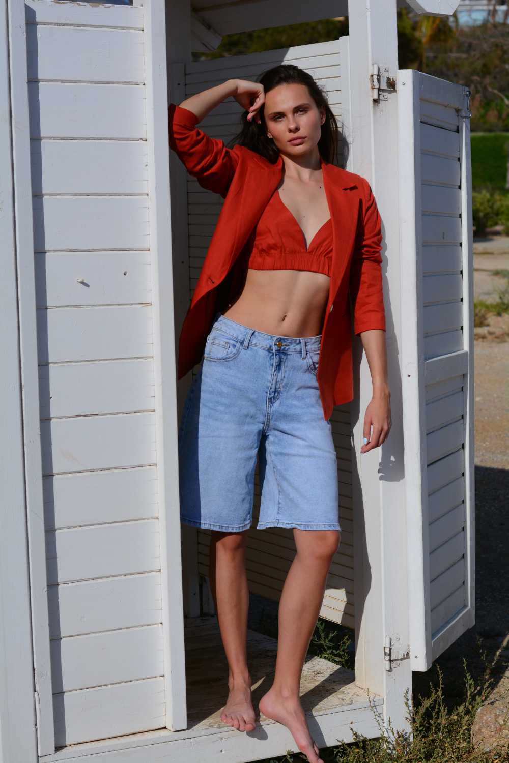 Εικόνα της Τζιν σορτς casual chic
