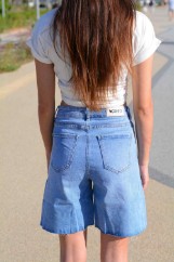 Εικόνα της Τζιν σορτς skinny cut out