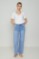 Εικόνα της Τζιν wide leg με κόψιμο κάτω