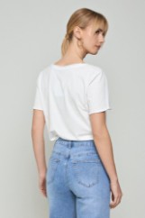 Εικόνα της Τζιν wide leg με κόψιμο κάτω