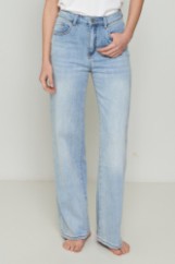 Εικόνα της Τζιν wide leg ανοιχτό χρώμα