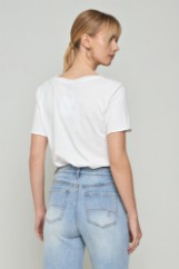 Εικόνα της Τζιν wide leg ανοιχτό χρώμα
