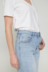 Εικόνα της Τζιν wide leg ανοιχτό χρώμα