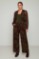 Picture of High-waisted, wide-leg printed satin pants