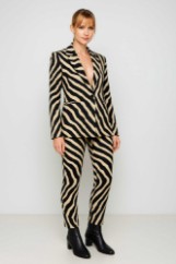 Picture of Slim zebra print Stretch jacket