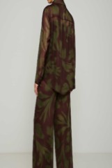 Picture of Silky touch loose shirt with semi-transparency