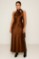 Picture of Premium satin maxi dress with tie at the neck