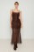 Picture of Maxi dress with sequins and thin straps