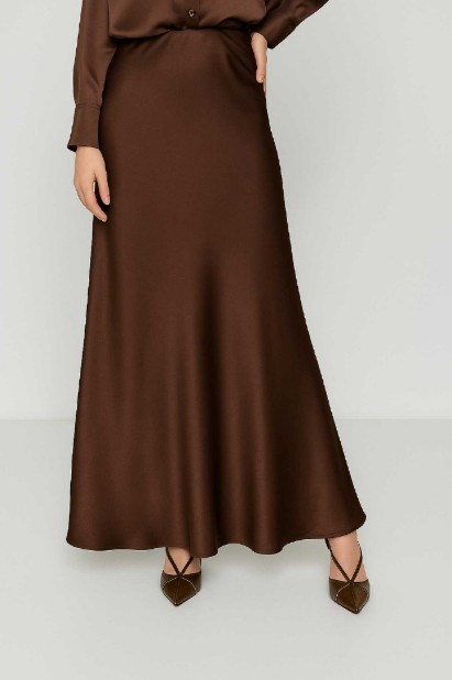 Picture of Satin maxi skirt with a slight sheen