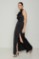 Picture of Premium satin maxi cut out dress