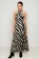 Picture of Printed maxi halter dress