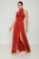 Picture of Premium satin maxi cut out dress